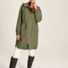 Green Waterproof Zip Through Coat