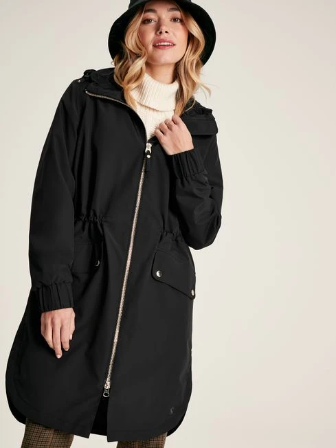 Black Waterproof Zip Through Coat 1 Black Waterproof Zip Through Coat