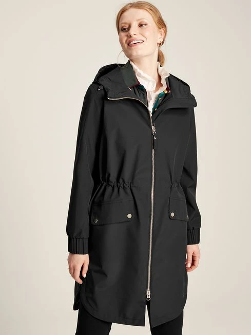 Black Waterproof Zip Through Coat 2 Black Waterproof Zip Through Coat - Image 2