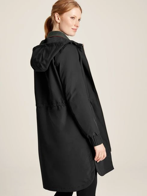 Black Waterproof Zip Through Coat 3 Black Waterproof Zip Through Coat - Image 3