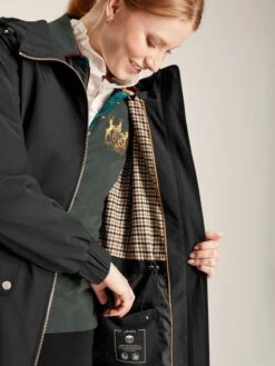 Black Waterproof Zip Through Coat 10 Black Waterproof Zip Through Coat -Clothing Store C98297s4