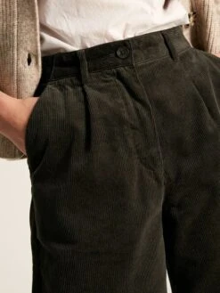 Green Cord Wide Leg Trousers -Clothing Store D03 732s5