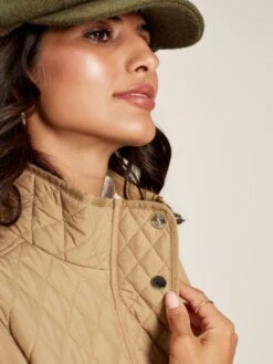 Brown Showerproof Quilted Jacket -Clothing Store D03726s4