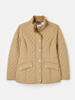 Brown Showerproof Quilted Jacket -Clothing Store D03726s6