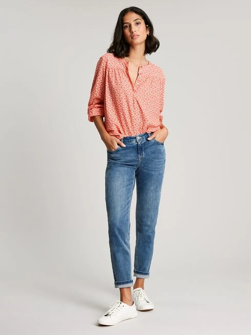 Joules Red Georgia Pop Over Top 1 Joules Red Georgia Pop Over Top