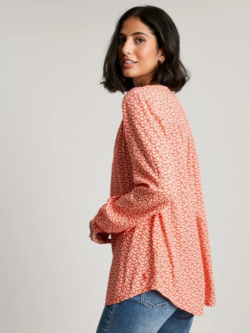 Joules Red Georgia Pop Over Top 2 Joules Red Georgia Pop Over Top - Image 2