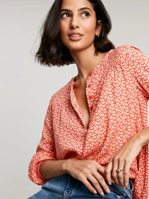 Joules Red Georgia Pop Over Top 5 Joules Red Georgia Pop Over Top - Image 5