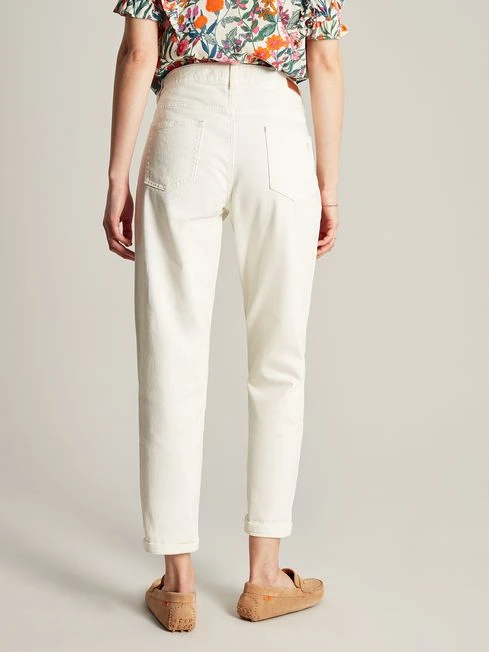 Cream Girlfriend Jeans 2 Cream Girlfriend Jeans - Image 2