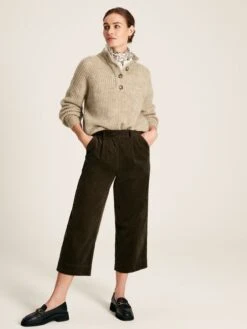 Oatmeal Button Up Jumper -Clothing Store M48341s5