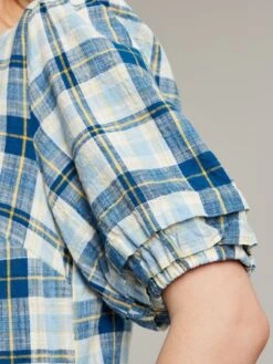 Joules Blue Amalie Check Dress 16 Joules Blue Amalie Check Dress -Clothing Store M92826s5