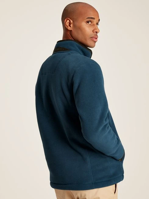 Blue Quarter Zip Fleece Sweatshirt 2 Blue Quarter Zip Fleece Sweatshirt - Image 2