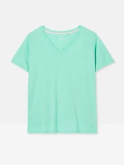 Blue V Neck T-shirt 9 Blue V Neck T-shirt -Clothing Store N00763s5