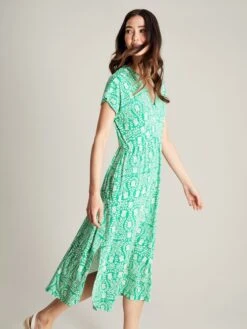 Green Jersey V-Neck Beach Dress 9 Green Jersey V-Neck Beach Dress -Clothing Store N01066s4