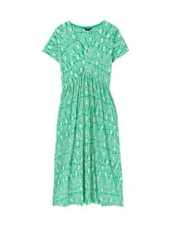 Green Jersey V-Neck Beach Dress 11 Green Jersey V-Neck Beach Dress -Clothing Store N01066s6