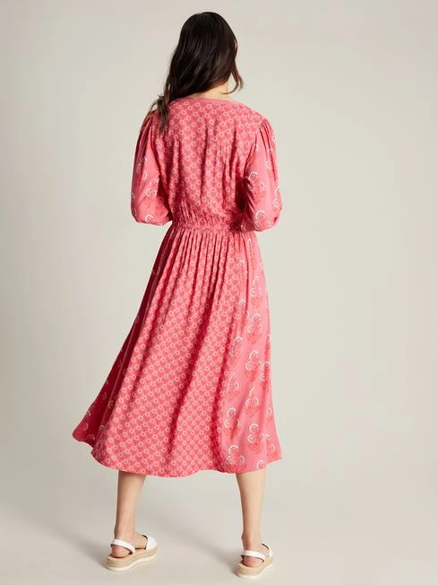 Pink Quilted Bib Dress 2 Pink Quilted Bib Dress - Image 2