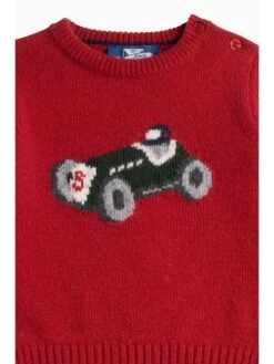 Trotters London Little Red Henry Car Jumper 5 Trotters London Little Red Henry Car Jumper -Clothing Store N32287s3