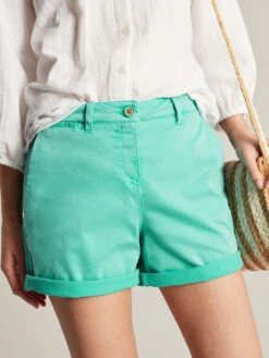 Joules Green Cruise Mid Thigh Length Chino Shorts