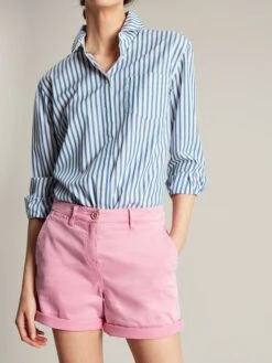Joules Pink Cruise Mid Thigh Length Chino Shorts