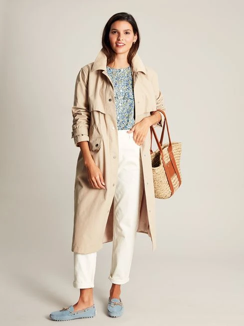 Blue Ditsy Blouse With Frilled Bib 3 Blue Ditsy Blouse With Frilled Bib - Image 3