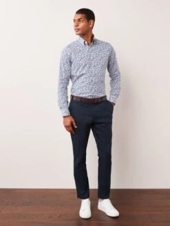 White Print Shirt -Clothing Store T15 863s3