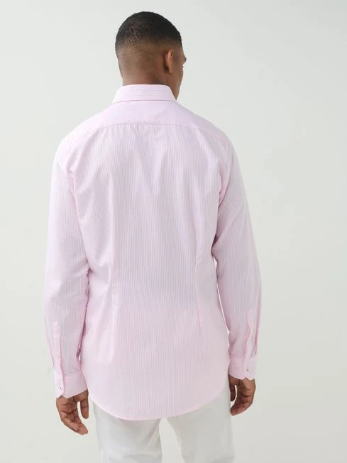 White/Pink Striped Shirt 2 White/Pink Striped Shirt - Image 2