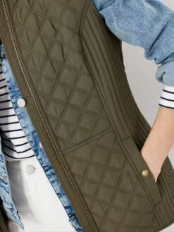 Joules Green Minx Quilted Gilet -Clothing Store T80193s8