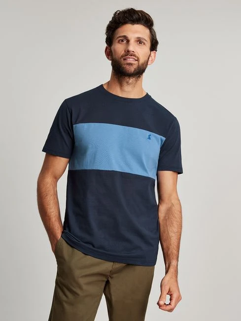 Blue Colourblock T-Shirt 1 Blue Colourblock T-Shirt