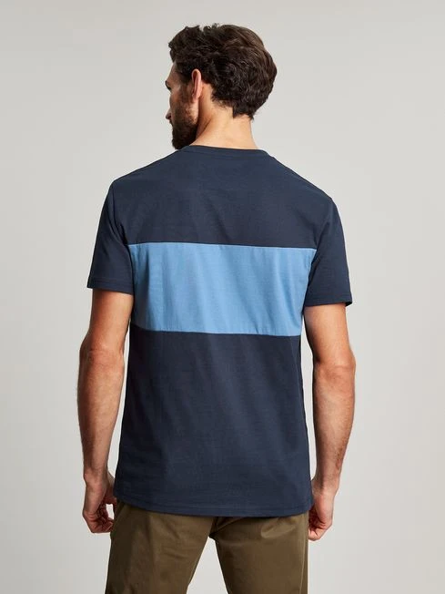 Blue Colourblock T-Shirt 2 Blue Colourblock T-Shirt - Image 2