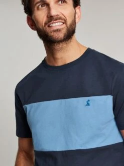 Blue Colourblock T-Shirt 10 Blue Colourblock T-Shirt -Clothing Store U11944s5