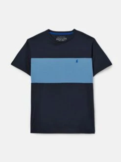 Blue Colourblock T-Shirt 11 Blue Colourblock T-Shirt -Clothing Store U11944s6