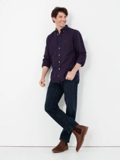 Joules Blue The Foxton Classic Fit 5 Pocket Denim Jeans -Clothing Store U32907s3