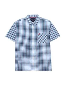 Wilson Blue Short Sleeve Classic Fit Shirt 13 Wilson Blue Short Sleeve Classic Fit Shirt -Clothing Store U46 244s7