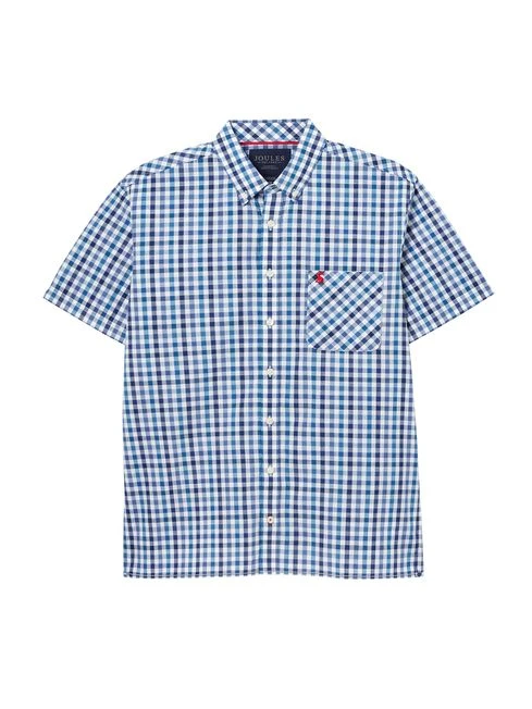 Wilson Blue Short Sleeve Classic Fit Shirt 7 Wilson Blue Short Sleeve Classic Fit Shirt - Image 7