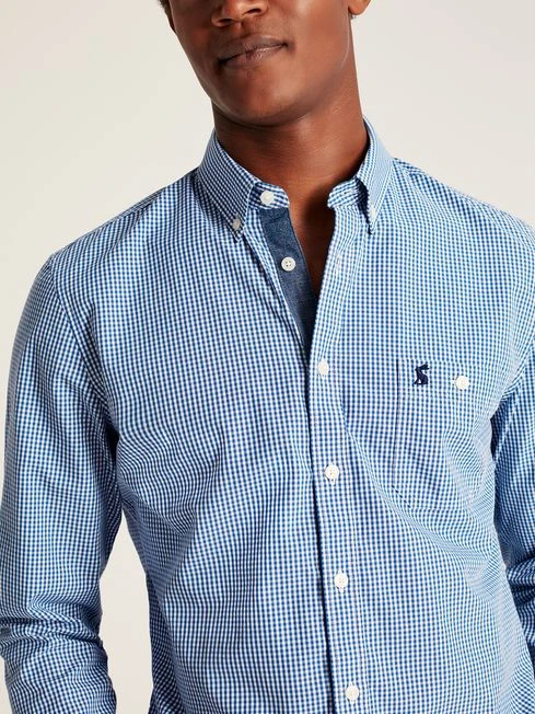 Abbott Blue Long Sleeve Classic Fit Poplin Shirt 2 Abbott Blue Long Sleeve Classic Fit Poplin Shirt - Image 2