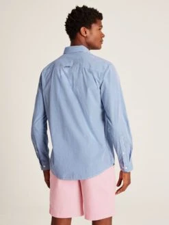Abbott Blue Long Sleeve Classic Fit Poplin Shirt 7 Abbott Blue Long Sleeve Classic Fit Poplin Shirt -Clothing Store U75387s3