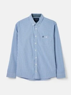 Abbott Blue Long Sleeve Classic Fit Poplin Shirt 9 Abbott Blue Long Sleeve Classic Fit Poplin Shirt -Clothing Store U75387s5