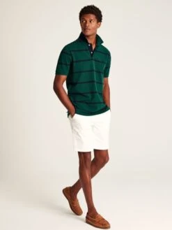 Green Classic Fit Striped Polo -Clothing Store U75388s3