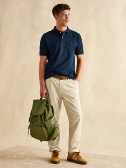 Navy Blue Classic Fit Polo Shirt -Clothing Store U75400s3