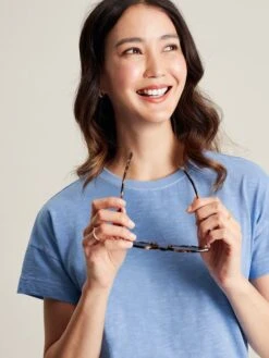 Blue Short Sleeve T-Shirt -Clothing Store U77161s4