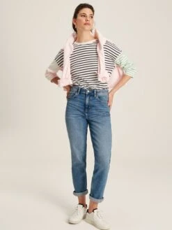 Navy Blue Drop Shoulder Long Sleeve Top 7 Navy Blue Drop Shoulder Long Sleeve Top -Clothing Store U77164s3