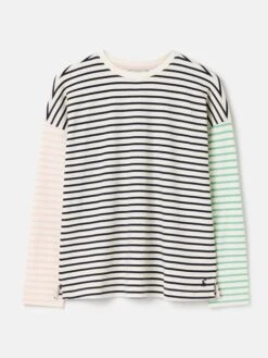 Navy Blue Drop Shoulder Long Sleeve Top 9 Navy Blue Drop Shoulder Long Sleeve Top -Clothing Store U77164s5